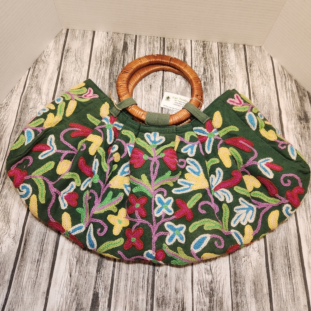 Fair‎ trade tapestry bag Reversible - Picture 6 of 7